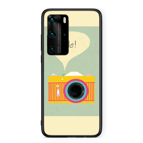 Huawei P40 Pro Photo smile Black Glossy Θήκη
