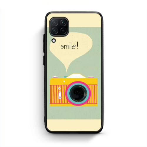 Huawei P40 Lite Photo smile Black Glossy Θήκη