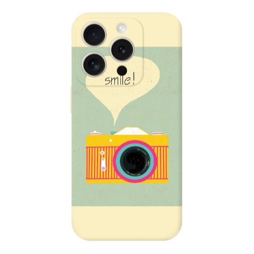 Apple iPhone 15 Pro Photo smile Transparent Silicone TPU Θήκη