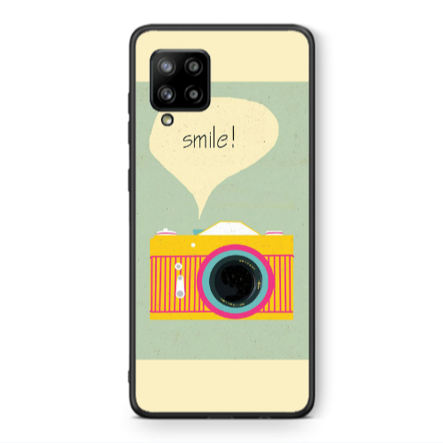 Samsung A42 5G Photo smile Black Glossy Θήκη