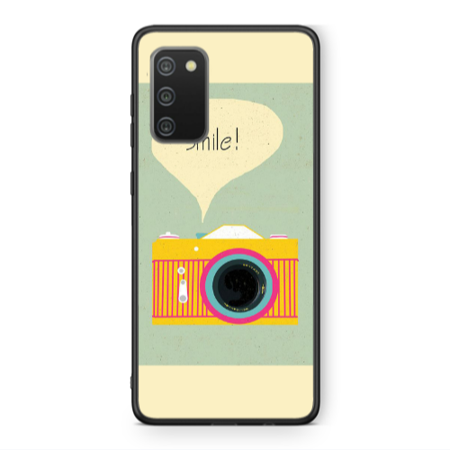 Samsung A02s Photo smile Black Glossy Θήκη