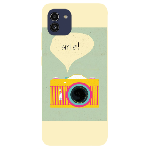 Samsung A03 Photo smile Transparent Silicone TPU Θήκη
