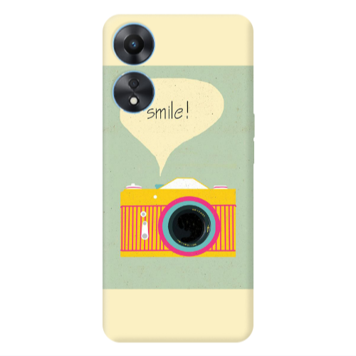 Oppo A 98 Photo smile Transparent Silicone TPU Θήκη