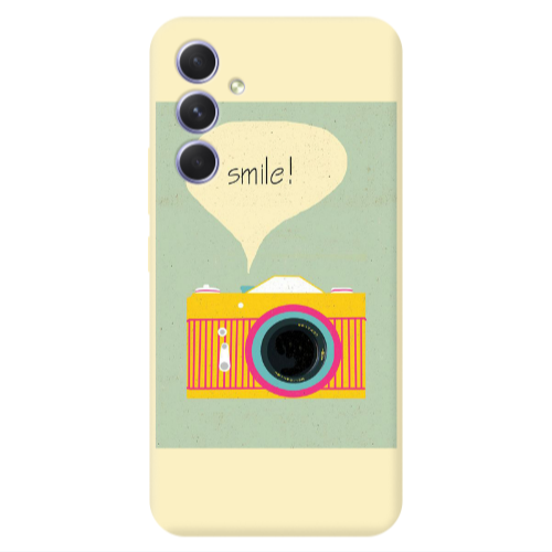 Samsung A55 Photo smile Transparent Silicone TPU Θήκη