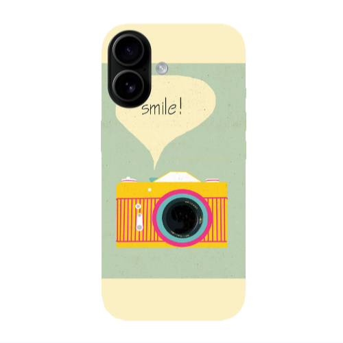 Apple Iphone 16 Photo smile Transparent Silicone TPU Θήκη