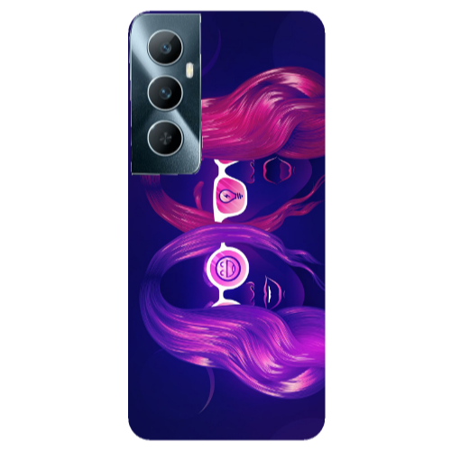 Realme C65 Dual style Transparent Silicone TPU Θήκη
