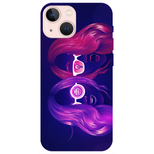 Apple iPhone 13 Dual style Transparent Silicone TPU Θήκη