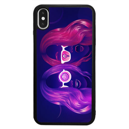 Apple iPhone X Dual style Black Glossy Θήκη