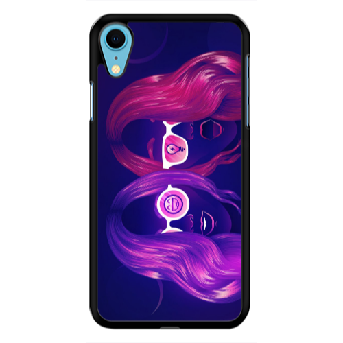 Apple iPhone Xr Dual style Black Glossy Θήκη