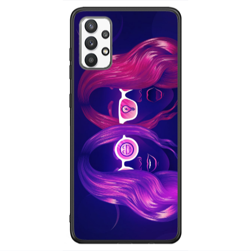 Samsung A13 4G Dual style Black Glossy Θήκη