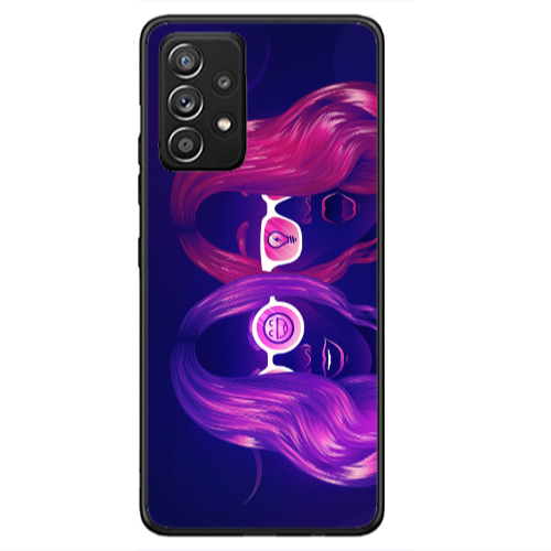 Samsung A33 Dual style Black Glossy Θήκη