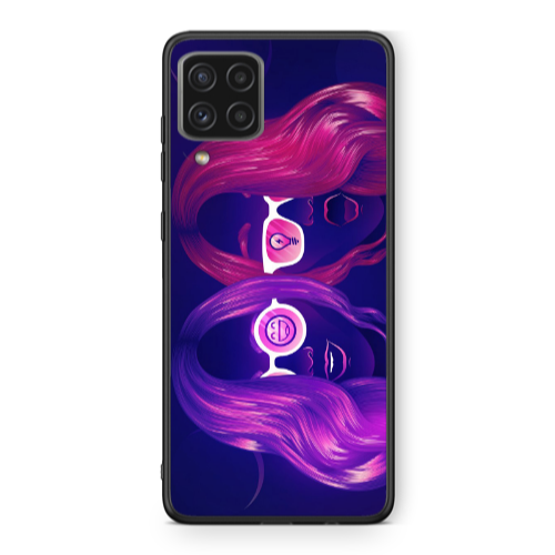 Samsung A22 4G Dual style Black Glossy Θήκη