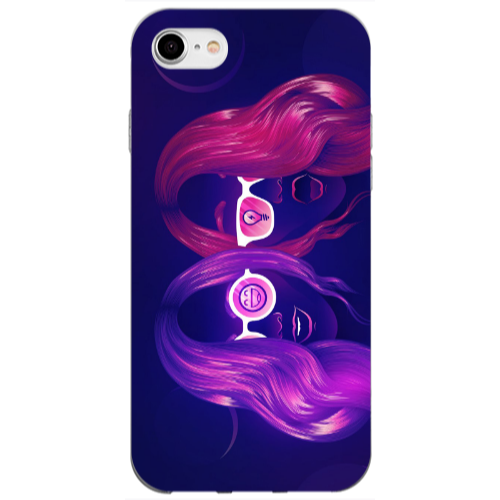 Apple iPhone 7 Dual style Transparent Silicone TPU Θήκη