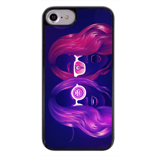 Apple iPhone 7 Dual style Black Glossy Θήκη