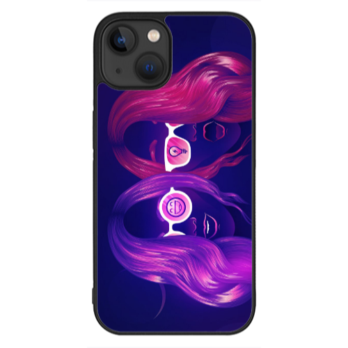 Apple iPhone 13 Mini Dual style Black Glossy Θήκη