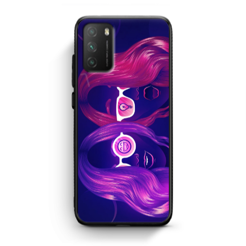 Xiaomi Poco M3 Dual style Black Glossy Θήκη