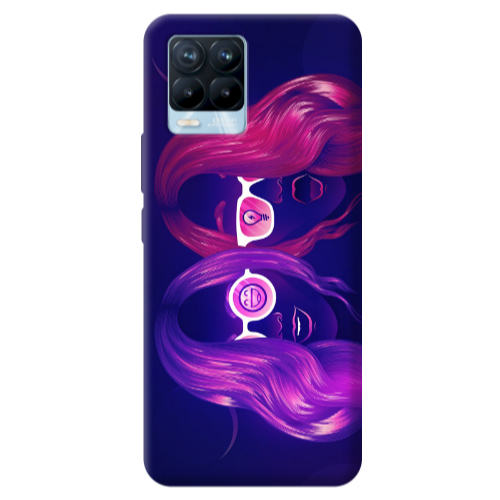 Realme 8 Pro Dual style Transparent Silicone TPU Θήκη