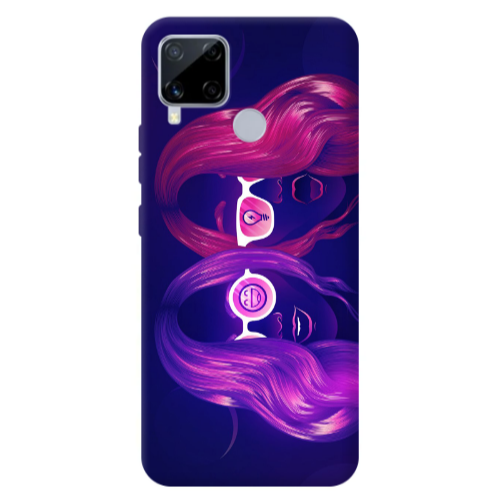 Realme C25 Dual style Transparent Silicone TPU Θήκη