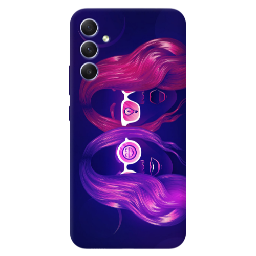 Samsung A34 Dual style Transparent Silicone TPU Θήκη
