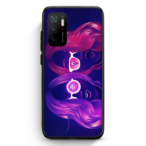 Xiaomi Poco M3 Pro Dual style Black Glossy Θήκη