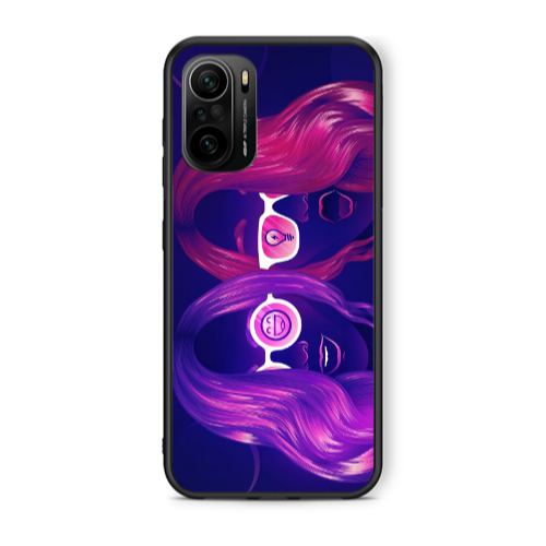 Xiaomi Poco F3 Dual style Black Glossy Θήκη