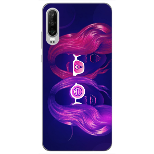 Huawei P30 Dual style Transparent Silicone TPU Θήκη