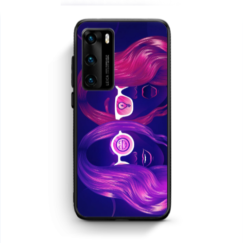 Huawei P40 Dual style Black Glossy Θήκη