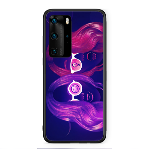 Huawei P40 Pro Dual style Black Glossy Θήκη