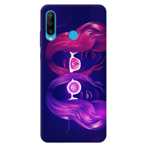 Huawei P30 Lite Dual style Transparent Silicone TPU Θήκη
