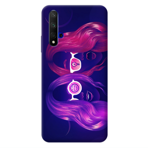 Huawei Nova 5 T Dual style Transparent Silicone TPU Θήκη