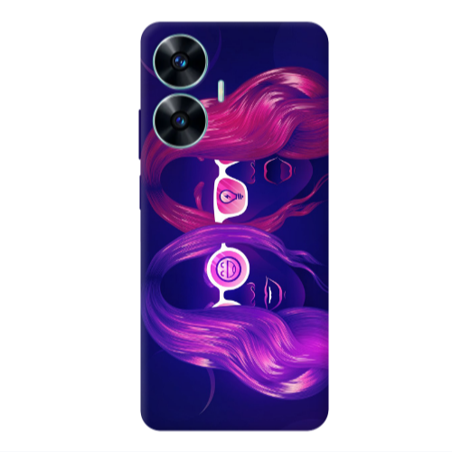 Realme C55 Dual style Transparent Silicone TPU Θήκη