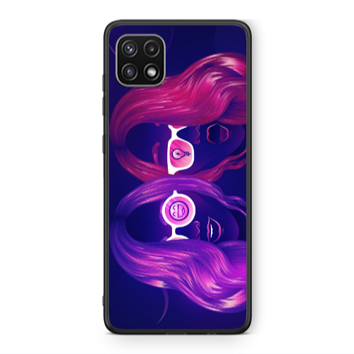 Samsung A22 5G Dual style Black Glossy Θήκη