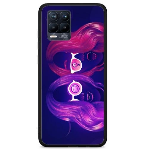 Realme 8 i Dual style Black Glossy Θήκη