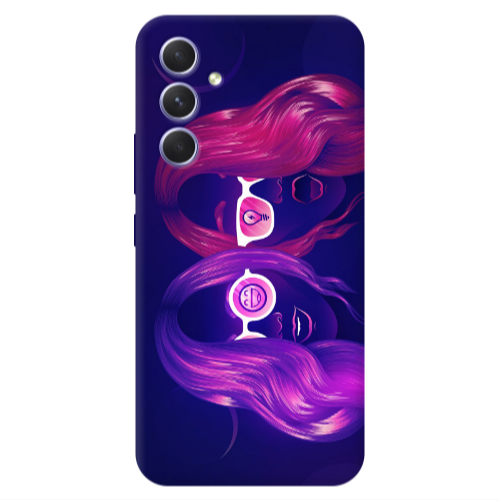 Samsung A55 Dual style Transparent Silicone TPU Θήκη