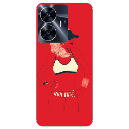 Realme Note 50 Run away Transparent Silicone TPU Θήκη