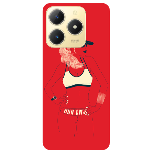 Realme C61 Run away Transparent Silicone TPU Θήκη
