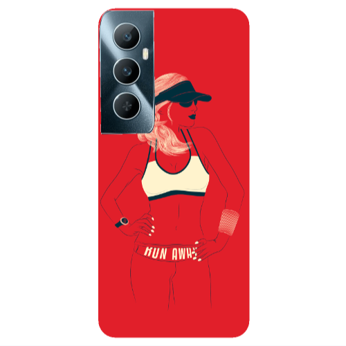 Realme C65 Run away Transparent Silicone TPU Θήκη