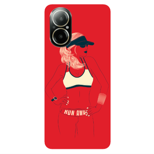 Realme C67 Run away Transparent Silicone TPU Θήκη