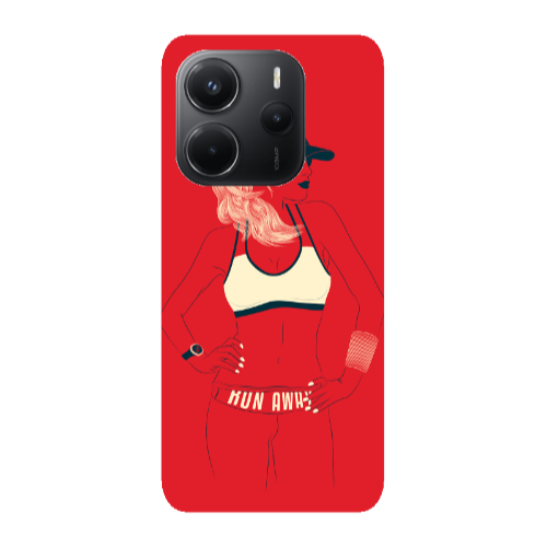 Xiaomi Redmi Note 14 Run away Transparent Silicone TPU Θήκη