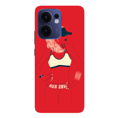 Oppo Reno13 FS Run away Transparent Silicone TPU Θήκη