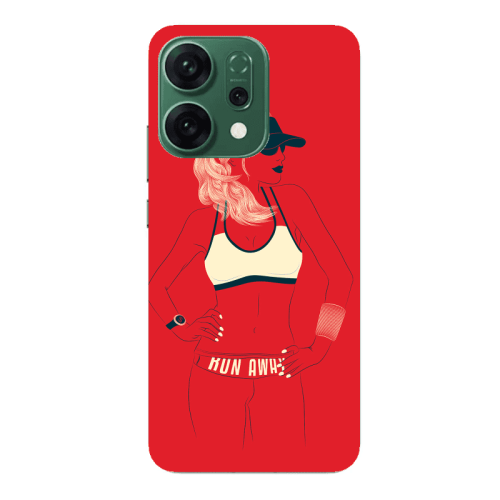Oppo RENO 14 Run away Transparent Silicone TPU Θήκη