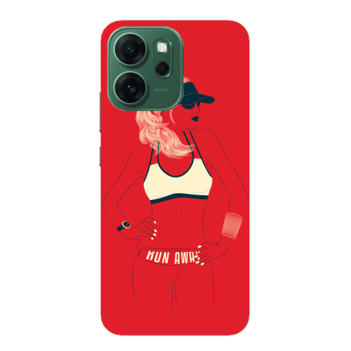 Oppo 14 F Run away Transparent Silicone TPU Θήκη