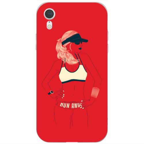 Apple iPhone Xr Run away Transparent Silicone TPU Θήκη
