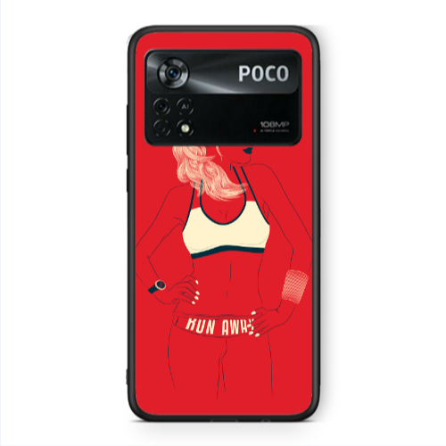 Xiaomi Poco X4 Pro Run away Black Glossy Θήκη