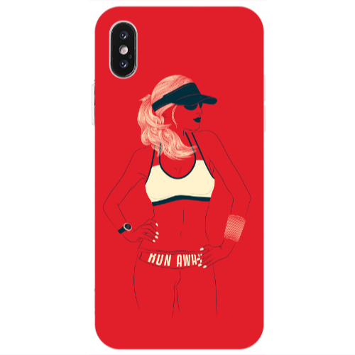 Apple iPhone Xs Max Run away Transparent Silicone TPU Θήκη