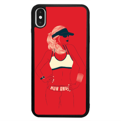 Apple iPhone Xs Max Run away Black Glossy Θήκη