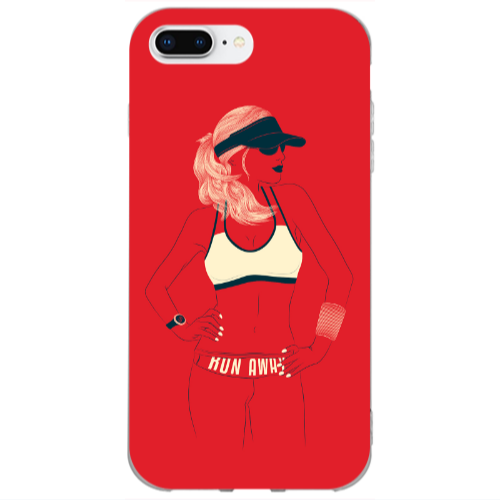 Apple iPhone 7 Plus Run away Transparent Silicone TPU Θήκη