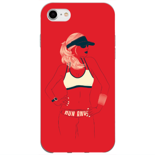 Apple iPhone SE 2020 Run away Transparent Silicone TPU Θήκη