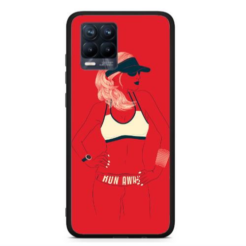 Realme 8  Run away Black Glossy Θήκη