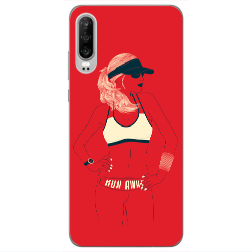 Huawei P30 Run away Transparent Silicone TPU Θήκη